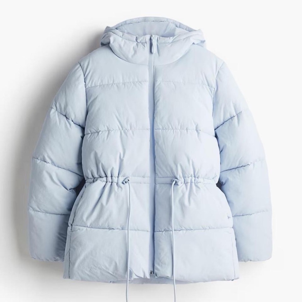 Light blue puffer jacket